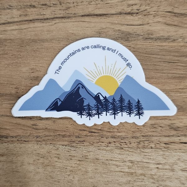 mountain waterproof sticker