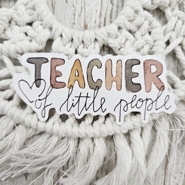 Teacher of little people sticker